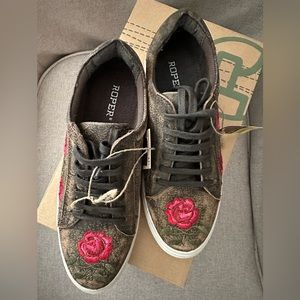 ROPER BROWN LEATHER SNEAKERS